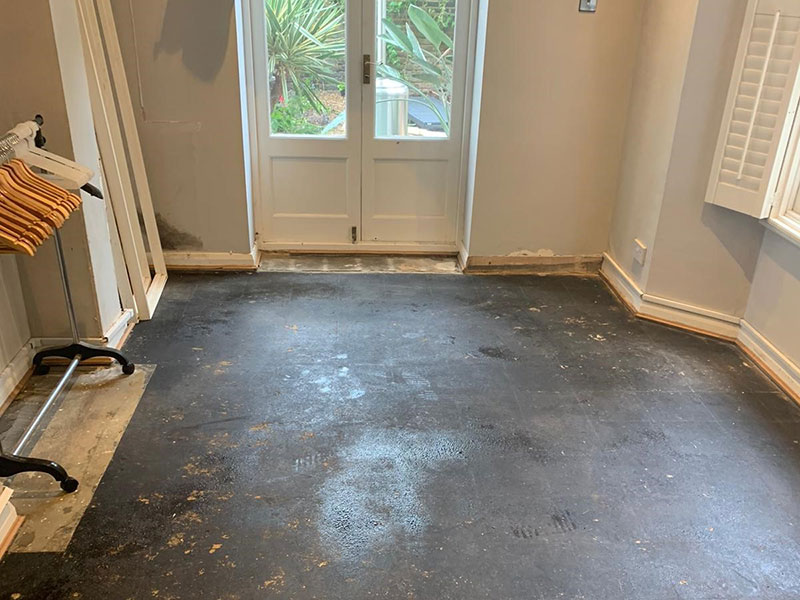 Asbestos Bitumen Glue Adhesive Removal, Asbestos Floor Tile Repair