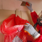 How should you dispose of asbestos waste?