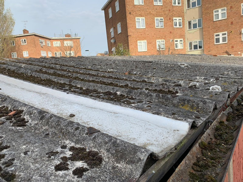 asbestos garage roof