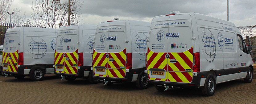 Oracle take delivery of a new bespoke fleet of asbestos removal vans 1