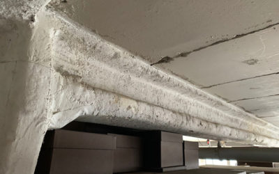 What are the challenges and risks of removing asbestos spray coatings?