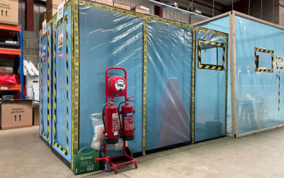 What is the role of enclosures in asbestos removal work?
