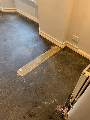 asbestos bitumen floor removal