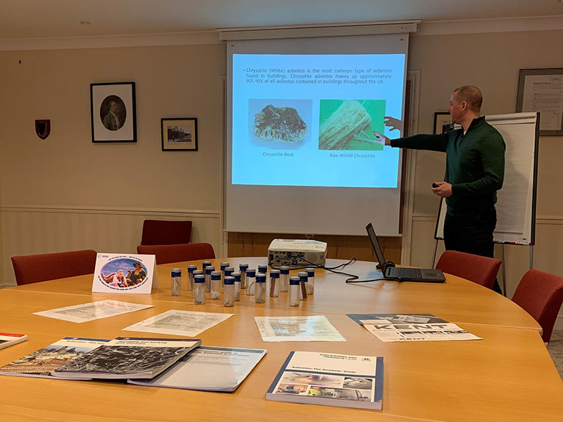 asbestos awareness training room