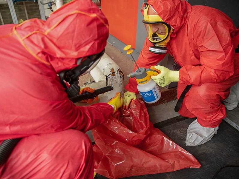 asbestos removal and smapling
