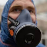 What respiratory protective equipment should be used for licensed asbestos removal?