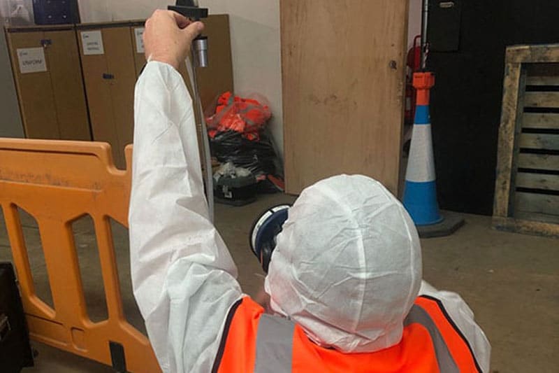 asbestos static air testing