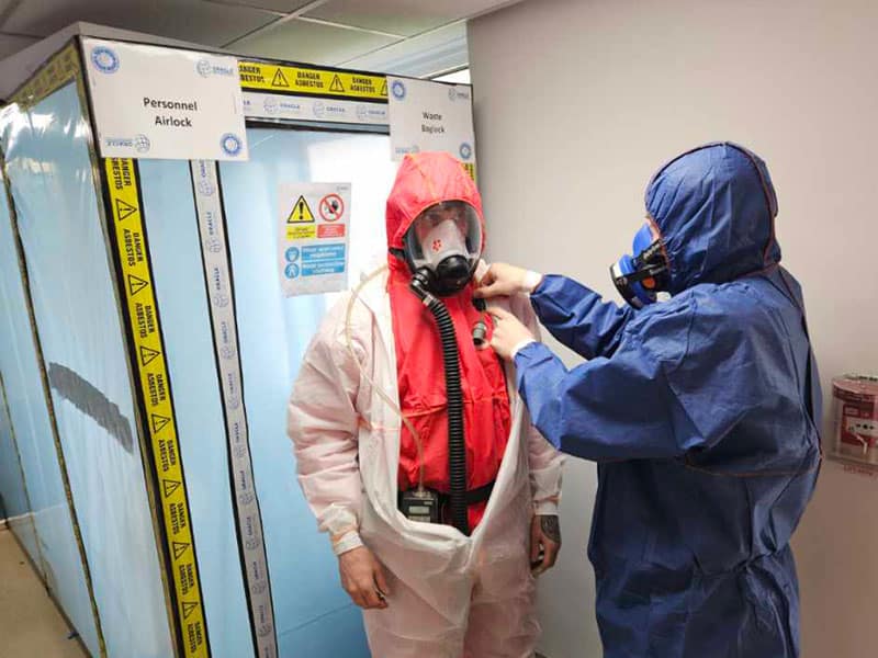 personal protective equipment for asbestos removal