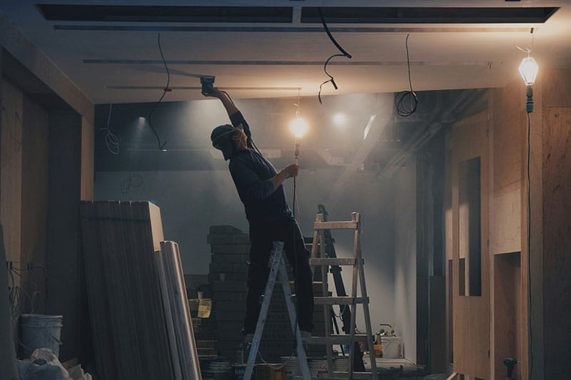 tradesman at work